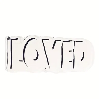 Kerri Rosenthal Loved Rock Of Love 12 X 4 In Pure White