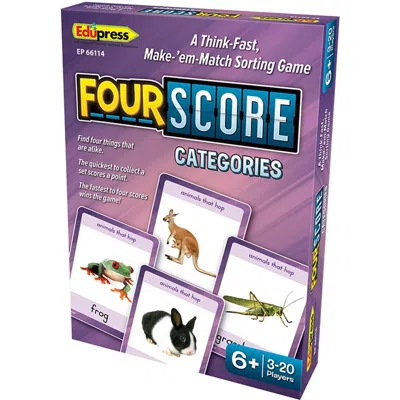 Teacher Created Resources Four Score Categories Card Game - Pack Of 3
