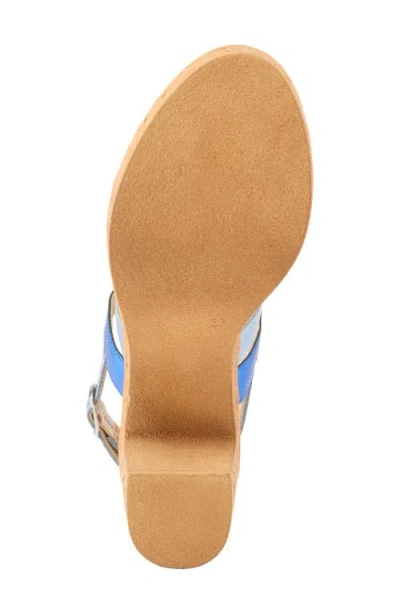 Spring Step Talha Platform Sandal In Blue Multi