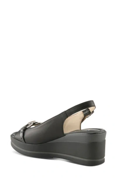 Spring Step Tamra Wedge Slingback Sandal In Black