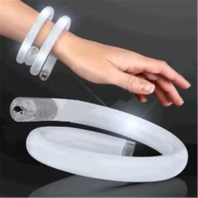 Blinkee Light Up Tube Bracelet, White