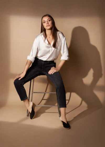 Viscata Truja Suede Espadrille Mule Wedges In Black