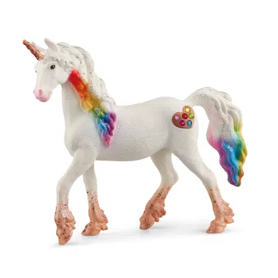 Schleich Bayala Rainbow Love Unicorn Mare Figurine Pearly White - Pack Of 3