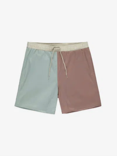 Rylee + Cru Men's Boardshort In Blue Mauve In Multi