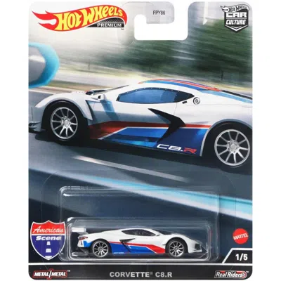Hotwheels Hot Wheels 3 In. 1-18 Scale Chevrolet Corvette C8.r Pearl American Scene Car Culture Series Diecast 