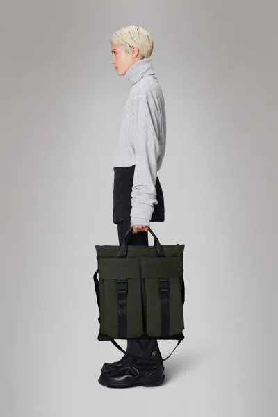 Rains Trail Tote Bag In Green