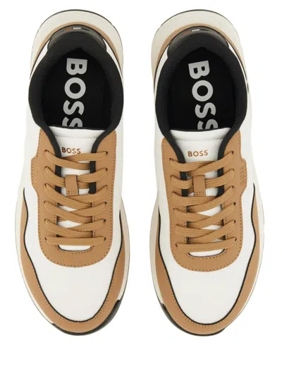 Hugo Boss Boss "titanium" Sneaker In White