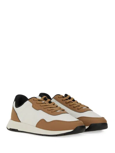 Hugo Boss Boss "titanium" Sneaker In White