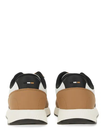 Hugo Boss Boss "titanium" Sneaker In White
