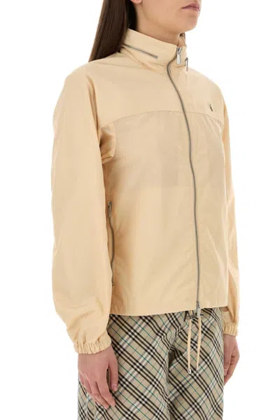 Burberry Skin Pink Nylon Blend Windbreaker In Pink