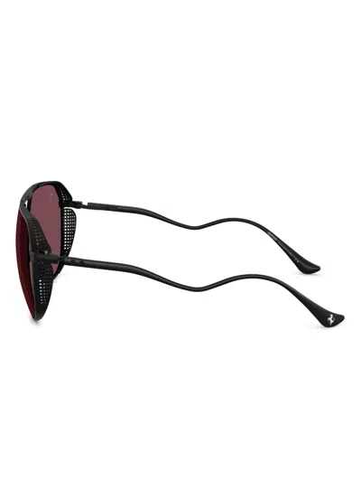 Ferrari Pilot-frame Sunglasses In Black