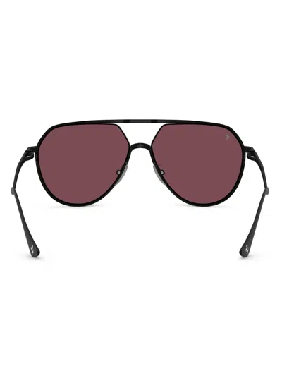 Ferrari Pilot-frame Sunglasses In Black