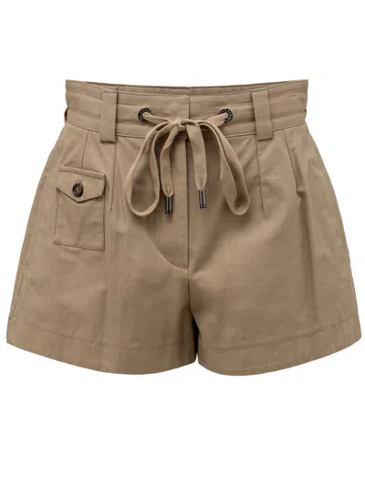 Dolce & Gabbana Panama Shorts With Drawstring