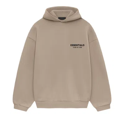 Pre-owned Essentials Fear Of God  Fleece Hoodie Ii 'desert Sand' In Tan