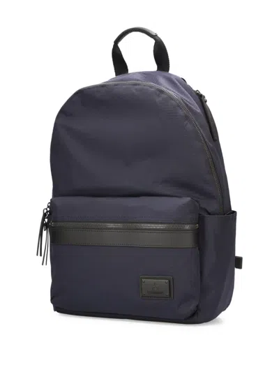 Premiata Versatile Backpack Featuring Multiple Pockets In Blue
