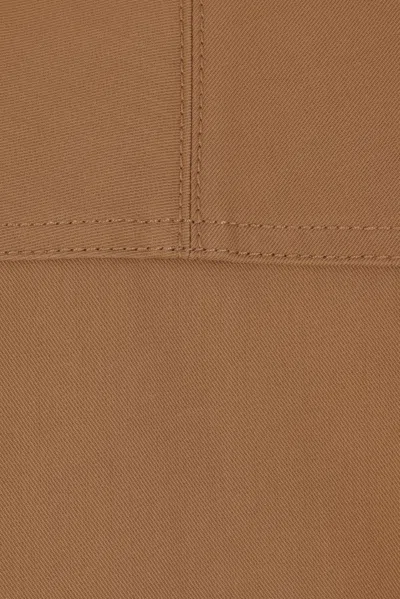 Max Mara Cotton Jacket With Buttoned Cuffs And Collar In Brown