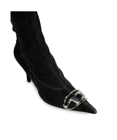 Diesel Over The Knee Boot In Black