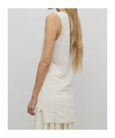 The Row Misty Tank Top In White