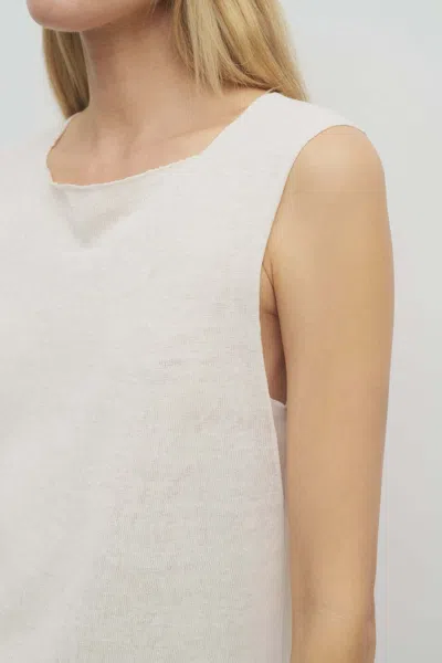 The Row Misty Tank Top In White