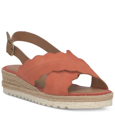 Lucky Brand Women's Tonita Crossband Espadrille Wedge Sandals In Igneous