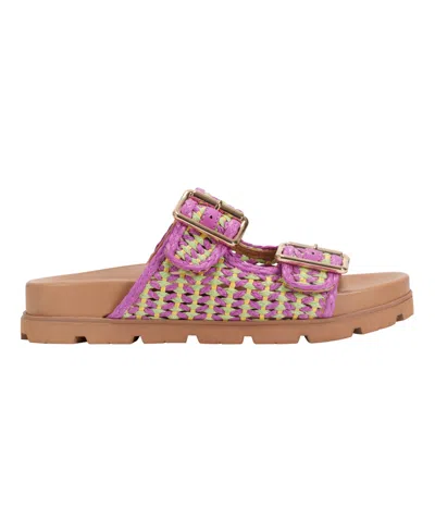 Marc Fisher Ltd Women's Mylan Footbed Sandal In Purple Multi