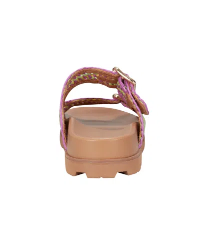 Marc Fisher Ltd Women's Mylan Footbed Sandal In Purple Multi