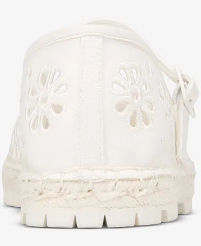 On 34th Cassiee Espadrille Flats, Exclusively At Macy's In White Eyelet