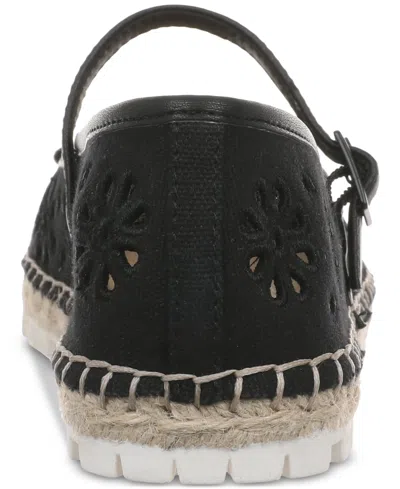 On 34th Cassiee Espadrille Flats, Exclusively At Macy's In Black Eyelet