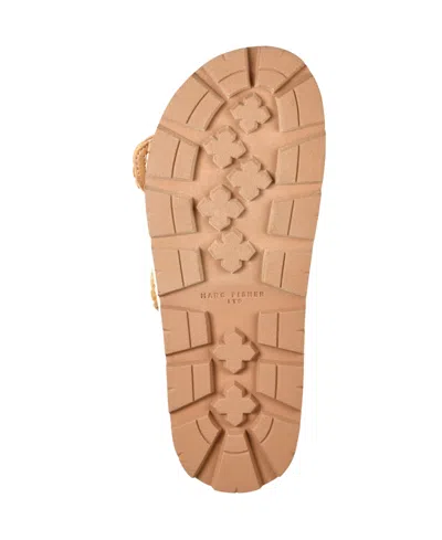 Marc Fisher Ltd Women's Mylan Footbed Sandal In Cream,natural