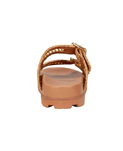 Marc Fisher Ltd Women's Mylan Footbed Sandal In Natural,brown