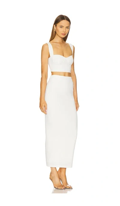 Superdown Veneda Skirt Set In White