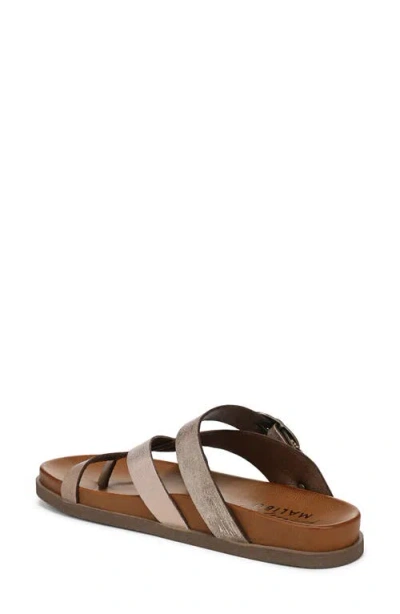 Blowfish Malibu Women's Lilac Thong Slide Platform Sandals In Oak Faux Leather