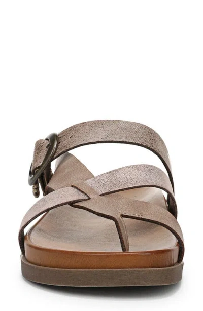 Blowfish Malibu Women's Lilac Thong Slide Platform Sandals In Oak Faux Leather