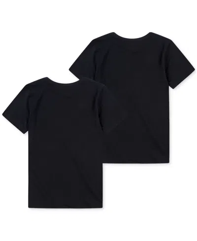Nike Boys 2pk Crew Undershirt In Black