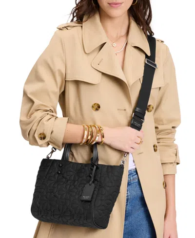 Kate Spade Tilly Small Quilted Crossbody Tote Bag In Black