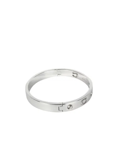 Coach Hinge Bangle Bracelet In White