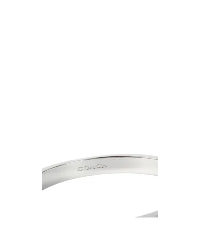 Coach Hinge Bangle Bracelet In White