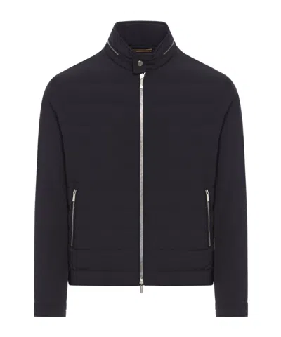 Moorer Filippo-kn Padded Jacket In Technical Fabric In Black