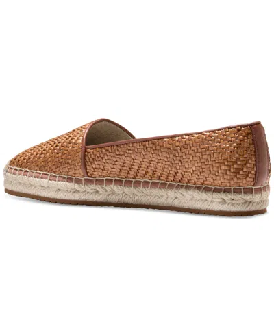 Cole Haan Women's Cloudfeel Keely A-line Espadrilles In Tan Raffia,dark Cuoio Leather