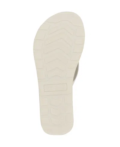 Guess Women's Candry Triangle Logo Eva Thong Flip Flop Sandals In White