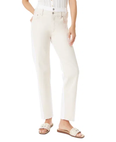 Sam Edelman Women's Stovepipe High-rise Jeans In White - Undyed Natural W,seed