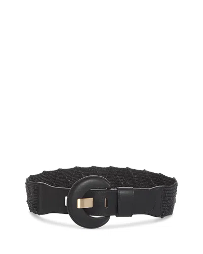 Gavazzeni Women's Oprah Woven Leather & Cotton Belt In Black
