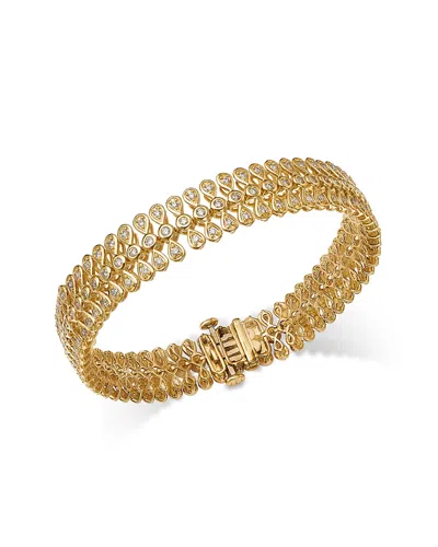 Bloomingdale's Fine Collection Bloomingdale's Diamond Multi-row Bracelet In 14k Yellow Gold, 2.0 Ct. T. W. In Gold