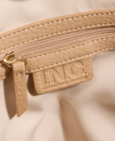 Inc International Concepts Chloiey Extra Large 2-in-1 Tote, Exclusively At Macy's In English Walnut,pearlized Champagne