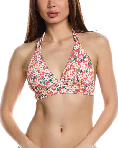 Tommy Bahama Island Cays Flora Reversible Triangle Bikini Top In White