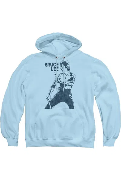 Gildan Bruce Lee Fighter Adult Pull Over Hoodie In Blue