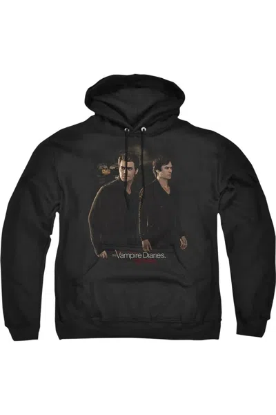 Gildan Batman V Superman Three In Action Adult Pull Over Hoodie / Hooded Sweatshirt In Black
