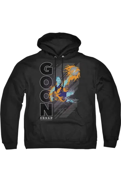 Gildan Space Jam 2 Wet Fire Adult Pull Over Hoodie / Hooded Sweatshirt In Black