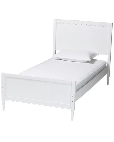 Baxton Studio Roni Modern Full Platform Bed With Scalloped Edges