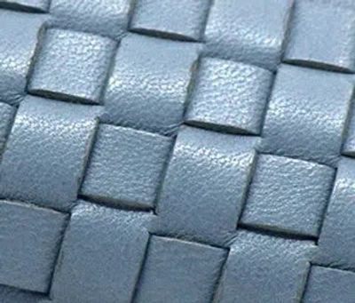 Gentle Souls Women's Willow Woven Ballet Flats In Ashley Blue Leather